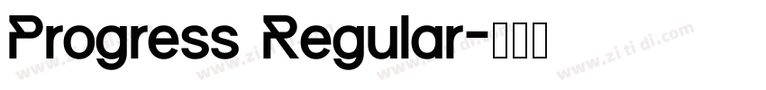 Progress Regular字体转换